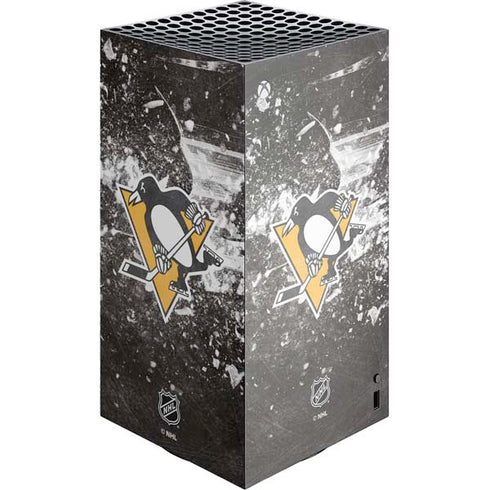 NHL Pittsburgh Penguins Frozen XBox Series X Digital Edition Console Skin